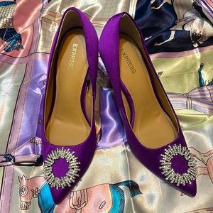 Express Purple Heels